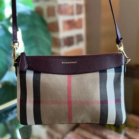 Burberry Peyton Haymarket Check Crossbody 